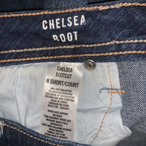 Aeropostale Chelsea Bootcut Dark Wash Jeans 6 Short Cotton/Spandex Womens Casual - Picture 2 of 11